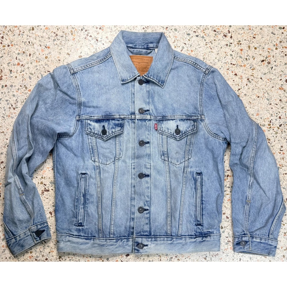 Levi's Premium Big E Men's Button Up Long Sleeve Denim Jacket Size Small